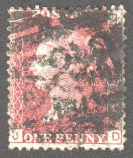 Great Britain Scott 33 Used Plate 196 - JD - Click Image to Close